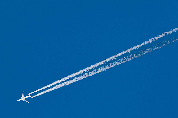 On a clear blue sky
