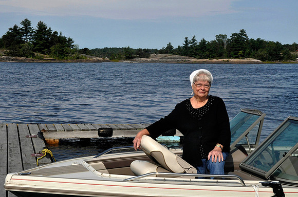 Mom on the French River